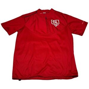 St. Louis Cardinals Logo‎ Red Warm Up Baseball MLB Shirt Adult XL